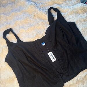 Old Navy Charcoal Button-Up Top